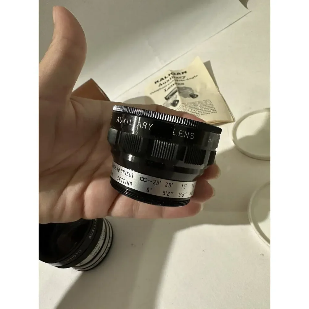 Kaligar Camera Lens Set of 2‎ Auxiliary Bayonet Wide Angle #7041 & #6641 Japan